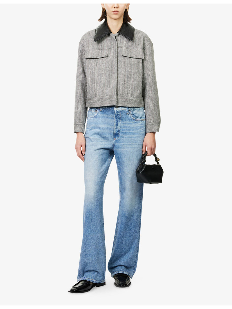 rag & bone Miramar Terry Wide-Leg Cotton Trousers outlook