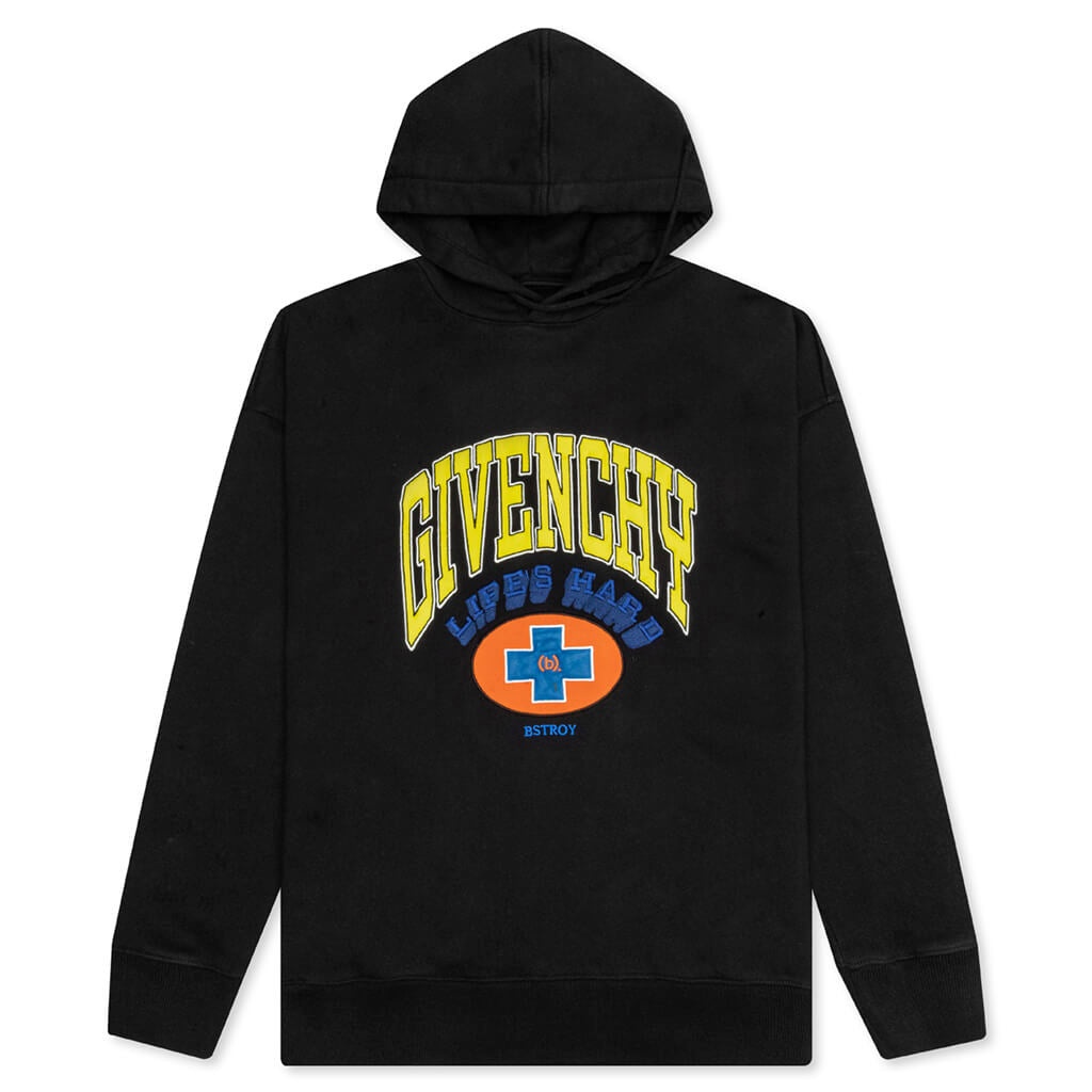 GLOBAL PEACE SLIM FIT HOODIE - BLACK - 1