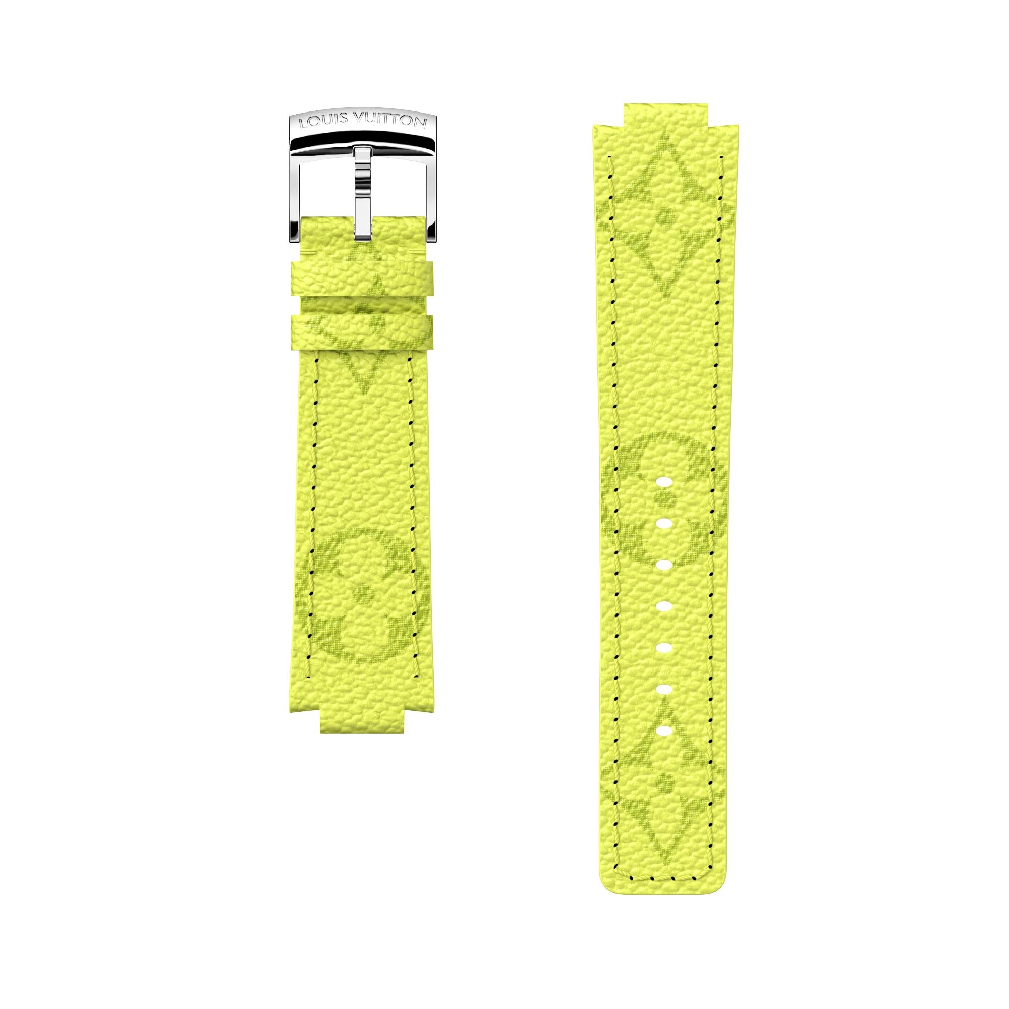 TAMBOUR MONOGRAM YELLLOW STRAP - 1