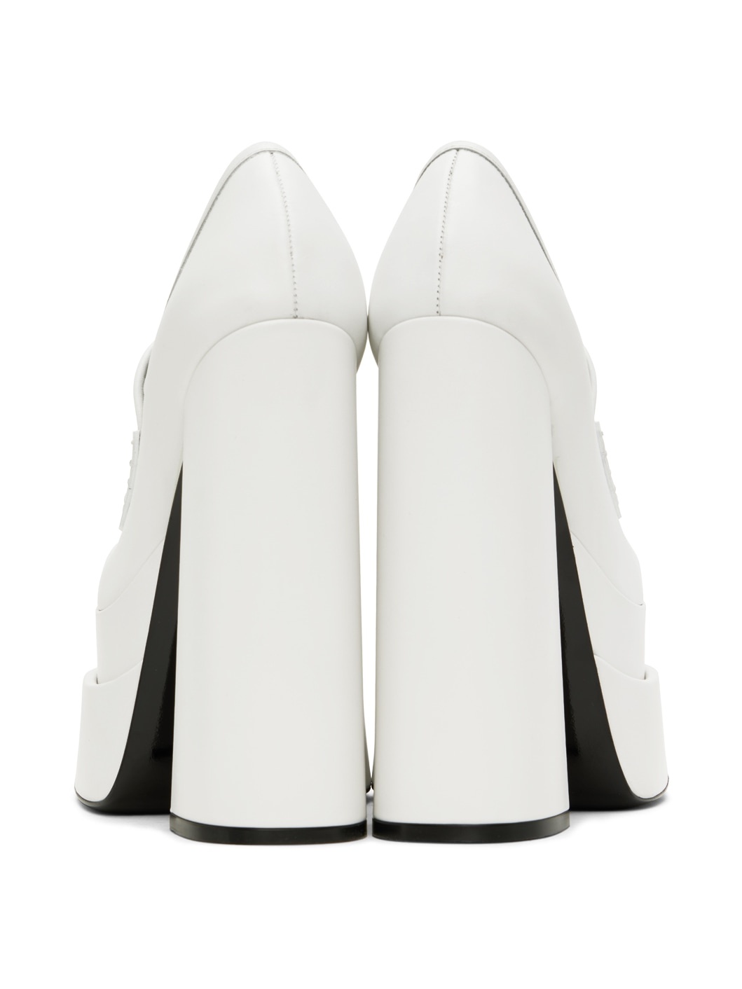 White Aevitas Platform Loafers - 2