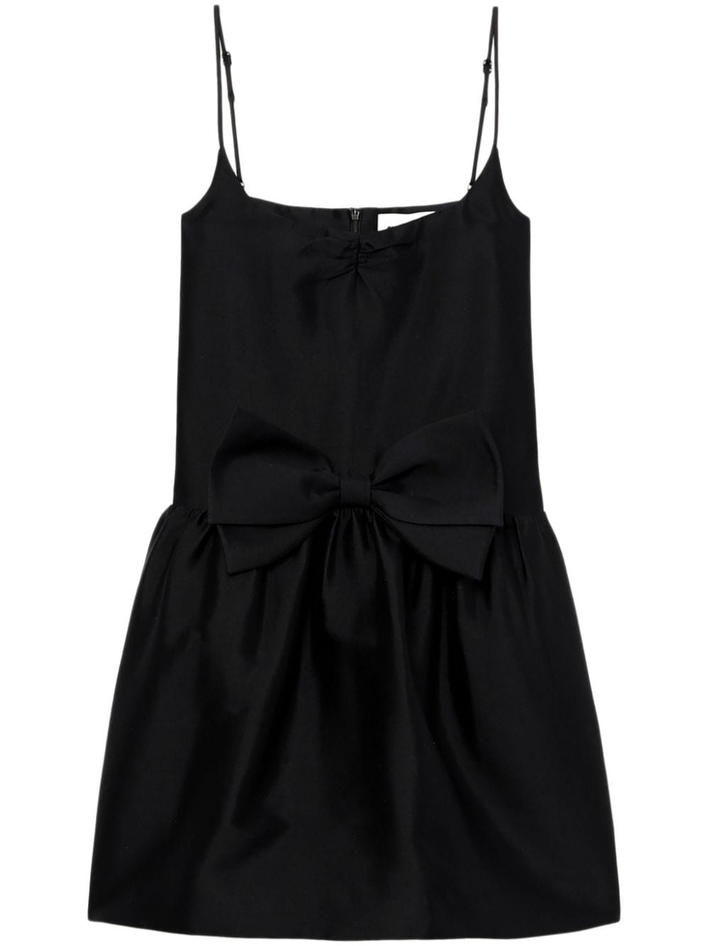 bow-detail flared minidress - 1