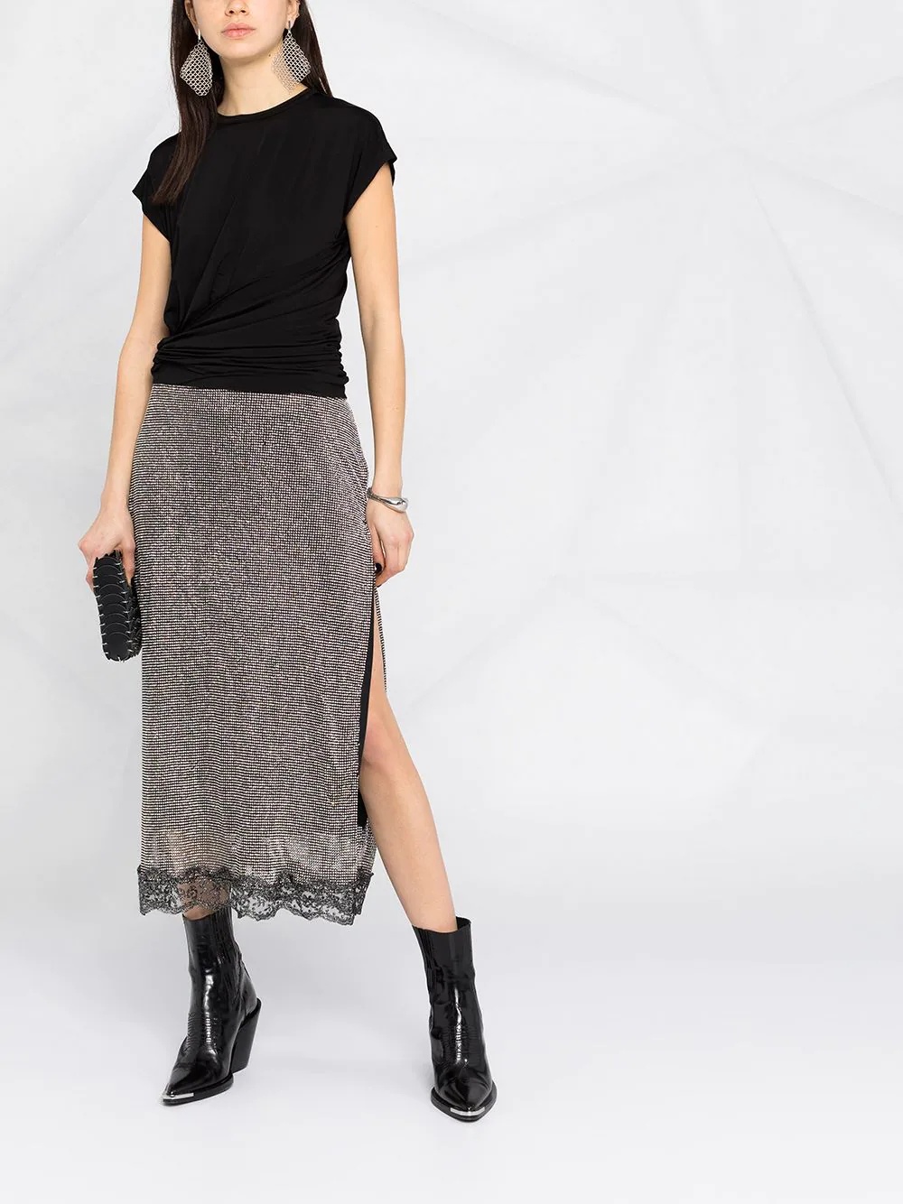side-wrap T-shirt - 2