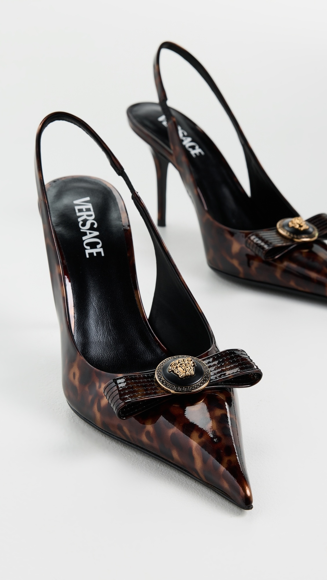 Paint Slingback Pumps 85mm - 4