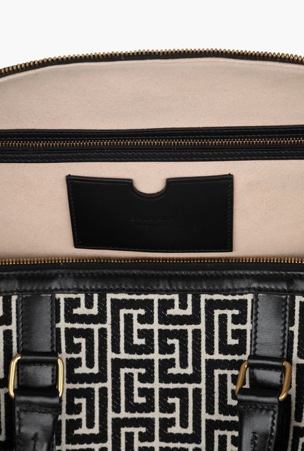 Bicolor jacquard tennis bag - 4