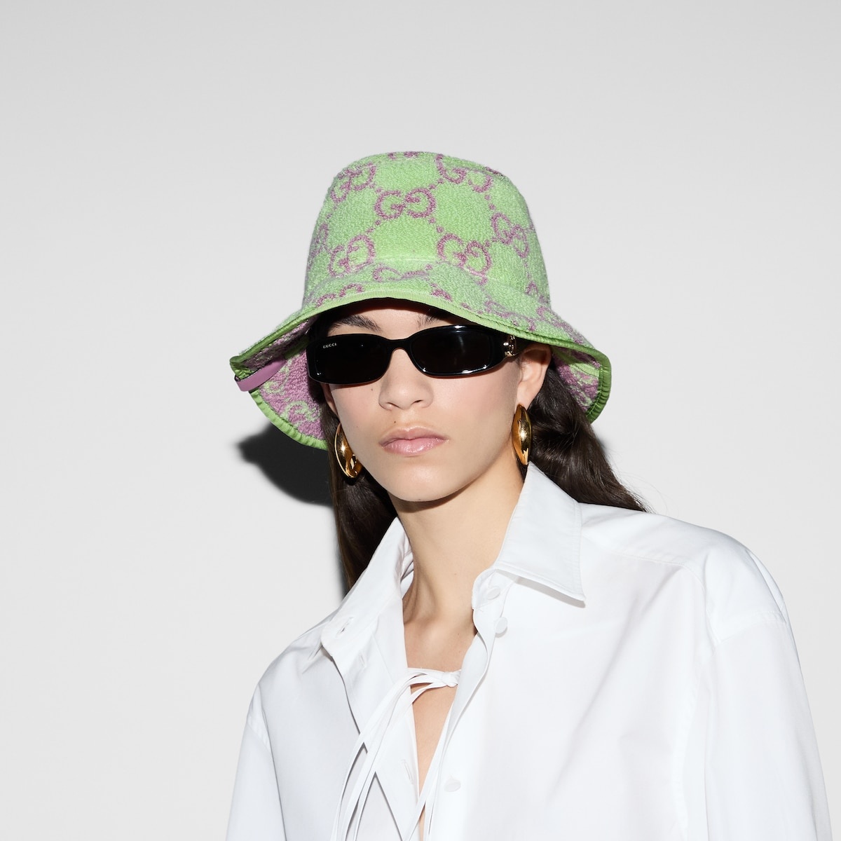 GG terrycloth jacquard bucket hat - 3