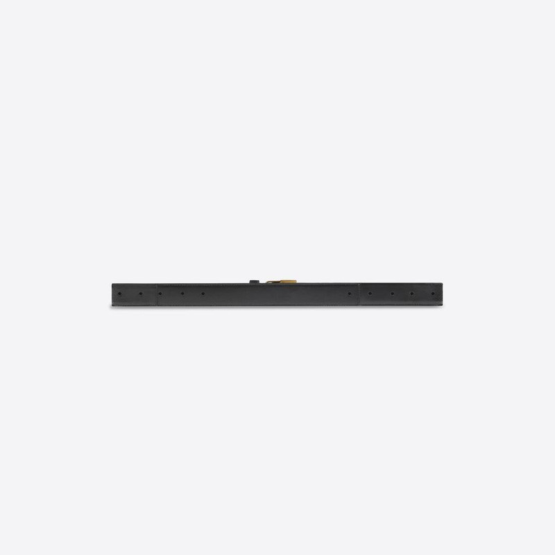 BALENCIAGA Women's Hourglass Thin Belt in Black outlook