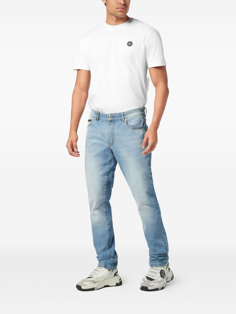 PHILIPP PLEIN logo-plaque straight-cut jeans outlook