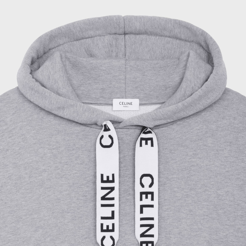 CELINE LOOSE HOODIE IN COTTON FLEECE 3