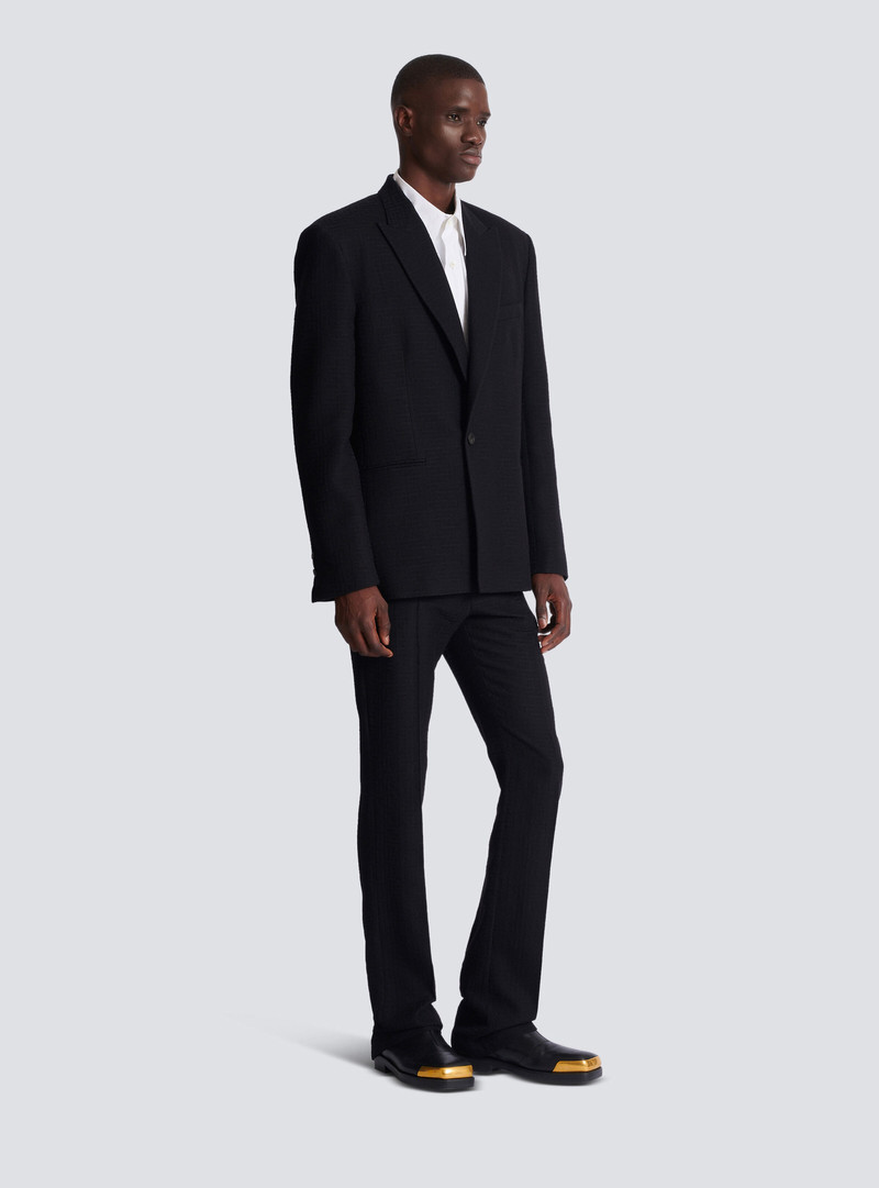 Monogram grain de poudre 1-button jacket 3