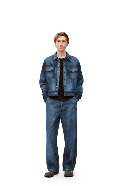 Loewe Pixelated baggy jeans in denim outlook