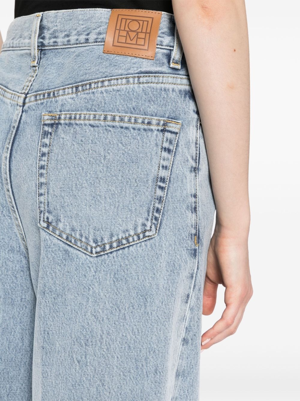 high-rise wide-leg jeans - 5