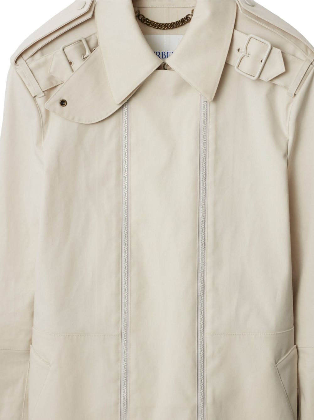 cotton trench jacket - 6