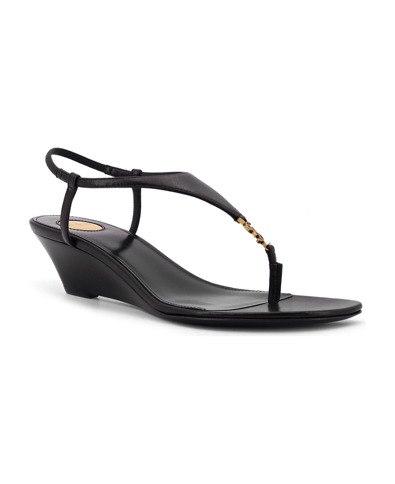 【Saint Laurent】BRIDGET 40 RIVE GAUC◆825275AADF1 SAINT LAURENT Bridget 40 Rive Gauche Leather Sandals
