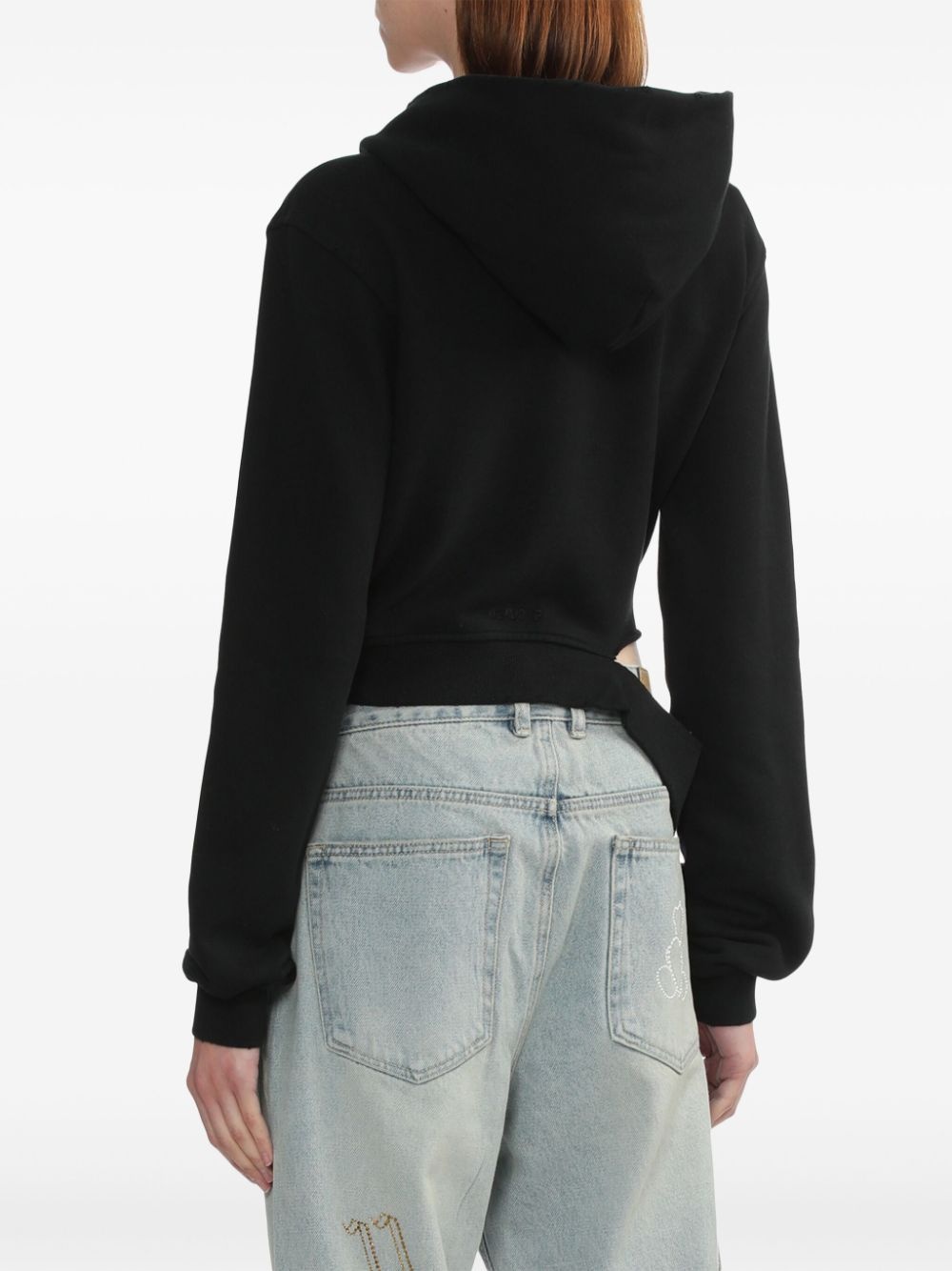 cut-out hoodie - 4