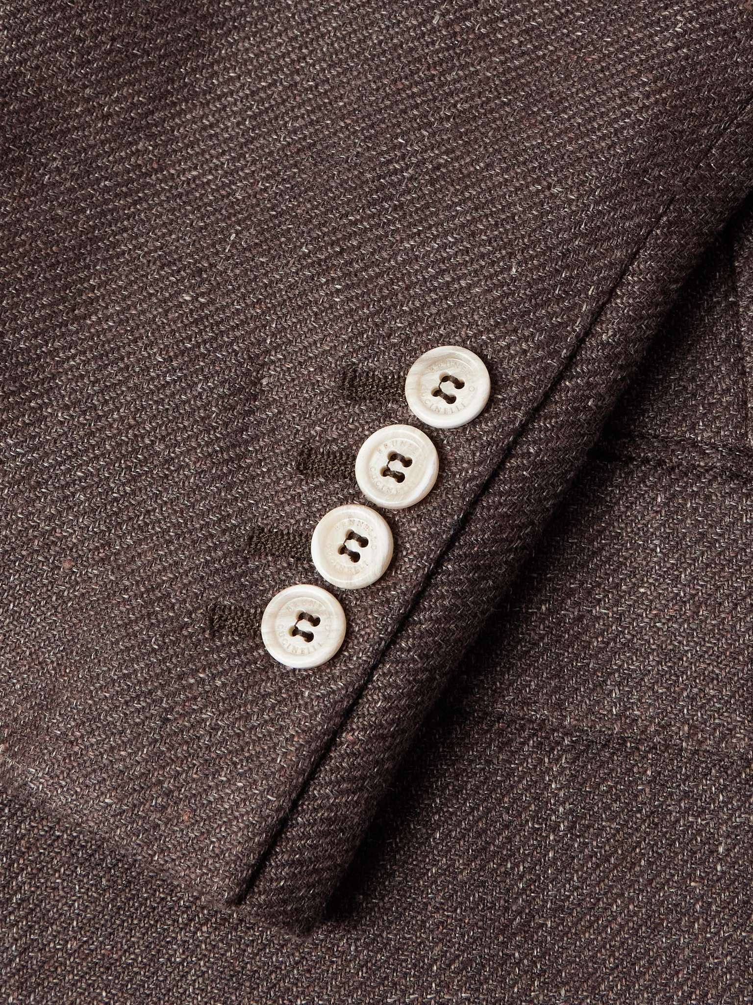 Linen, Wool and Silk-Blend Blazer - 4