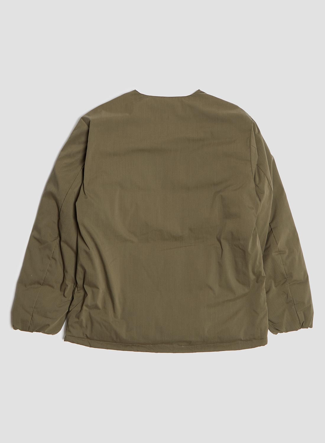 Nanga Hinoc Ripstop Inner Down Cardigan in Army Green - 3