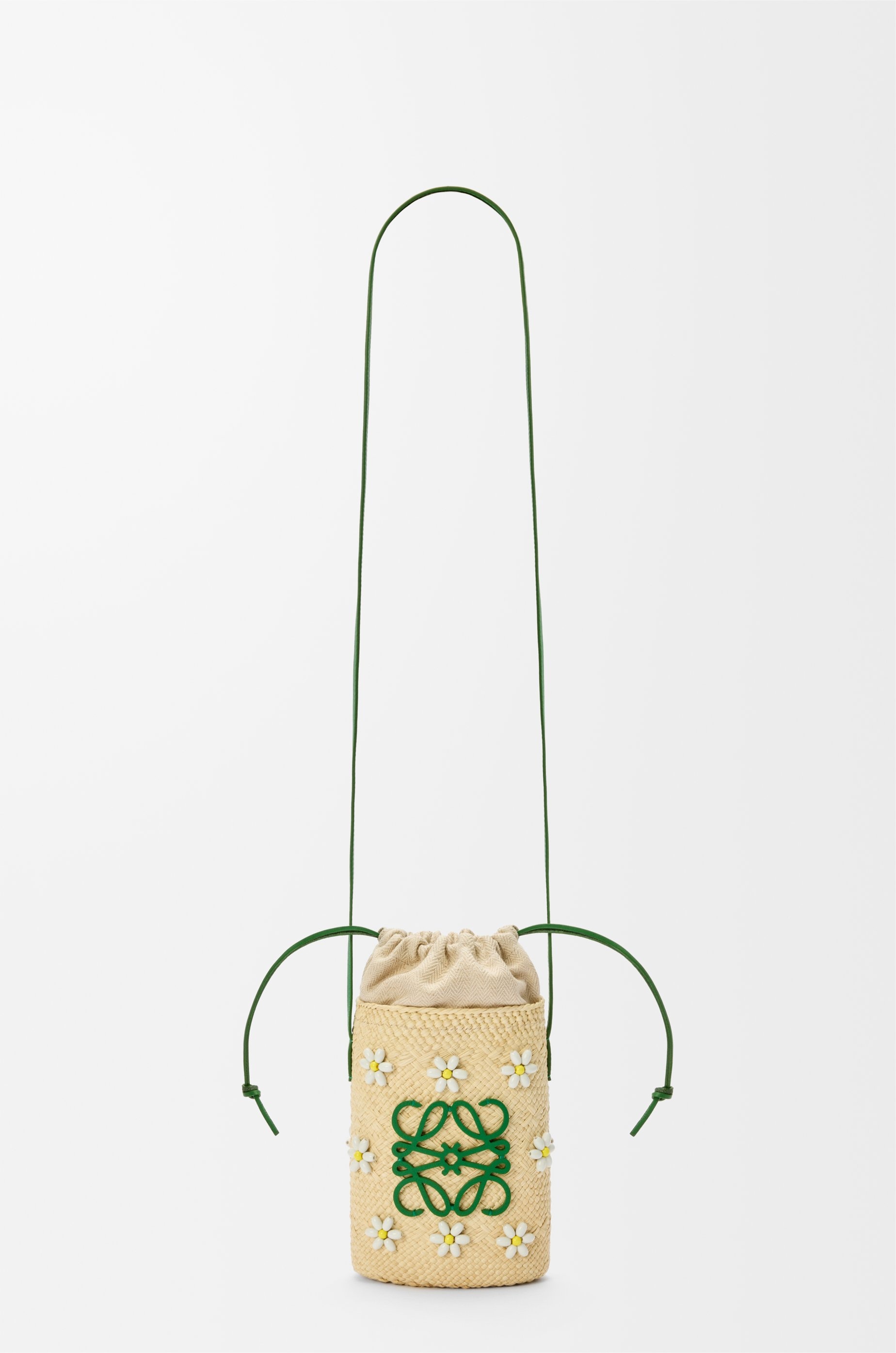 Square pocket in iraca palm and calfskin 4