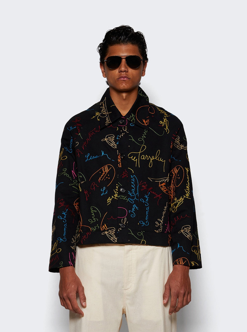 BODE Signature Scrawl Jacket Black outlook