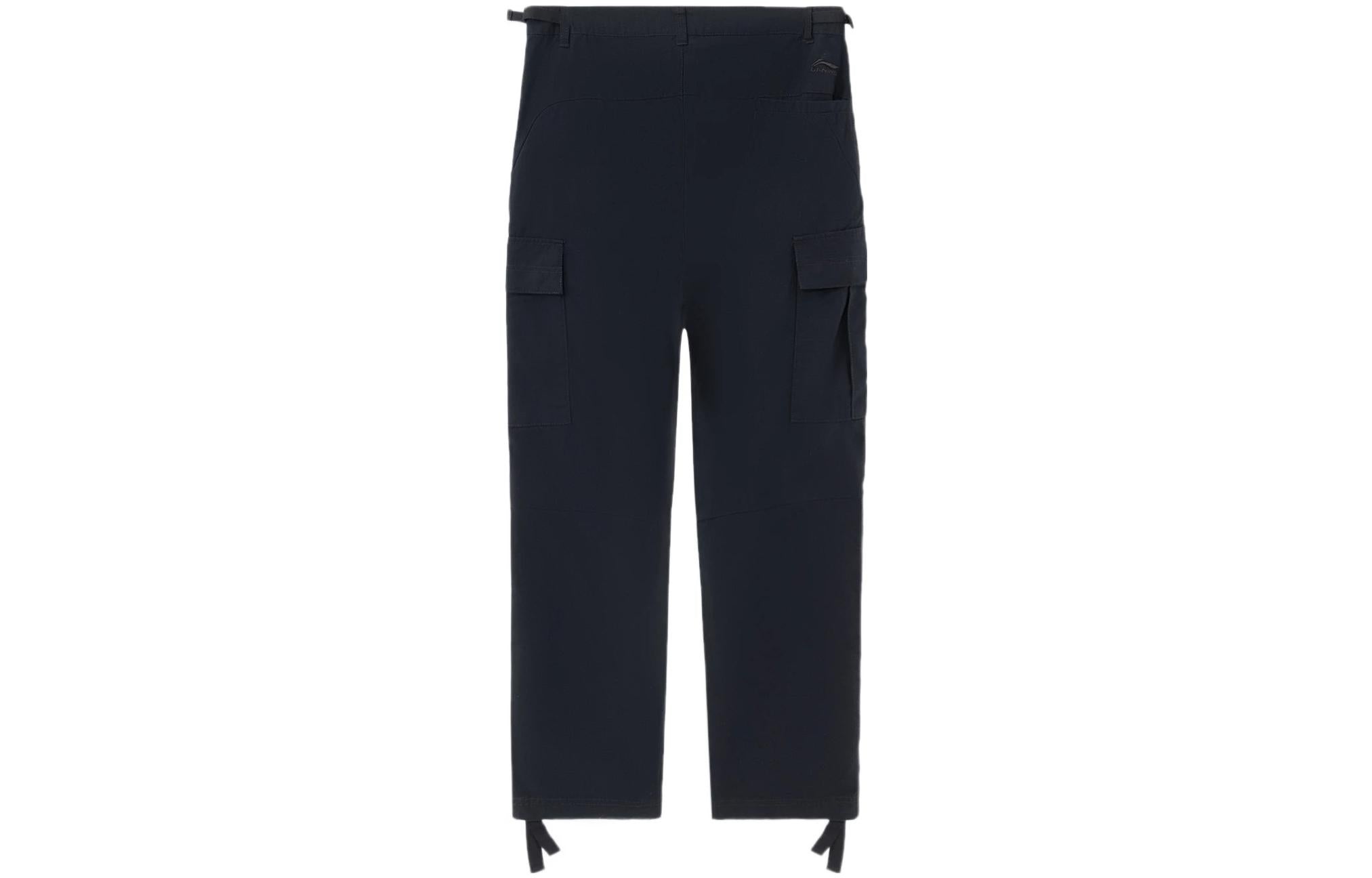 Li-Ning Skateboarding Loose Fit Straight Pants 'Black' AKXS087-2 - 2