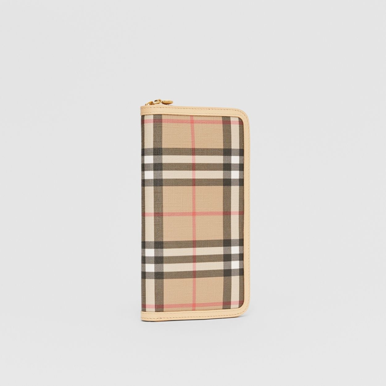 Vintage Check E-canvas and Leather Wallet - 4