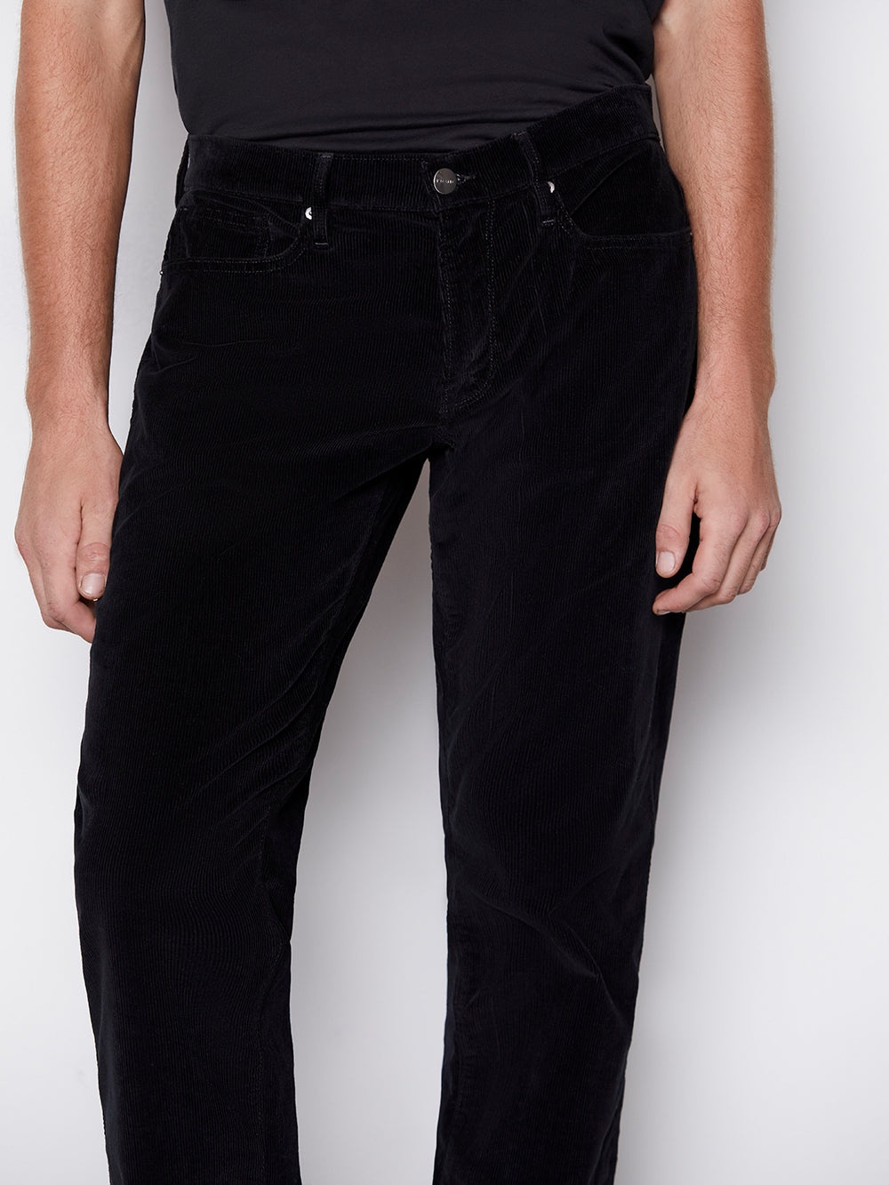 L'Homme Slim Corduroy in Noir - 4