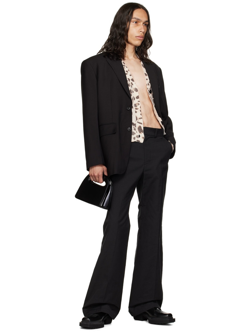 We11done Off-White Y-Neck Cardigan outlook