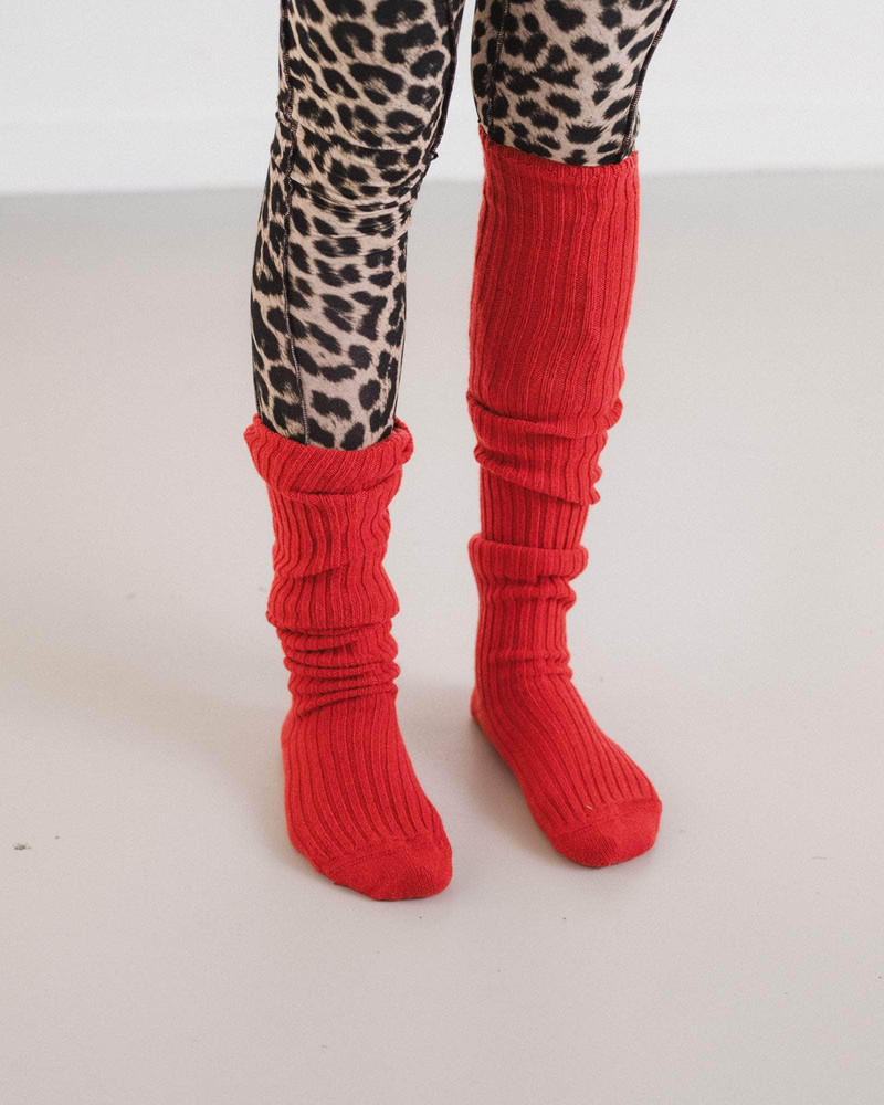 BASERANGE Overknee Socks - Recycled Cashmere Rib outlook