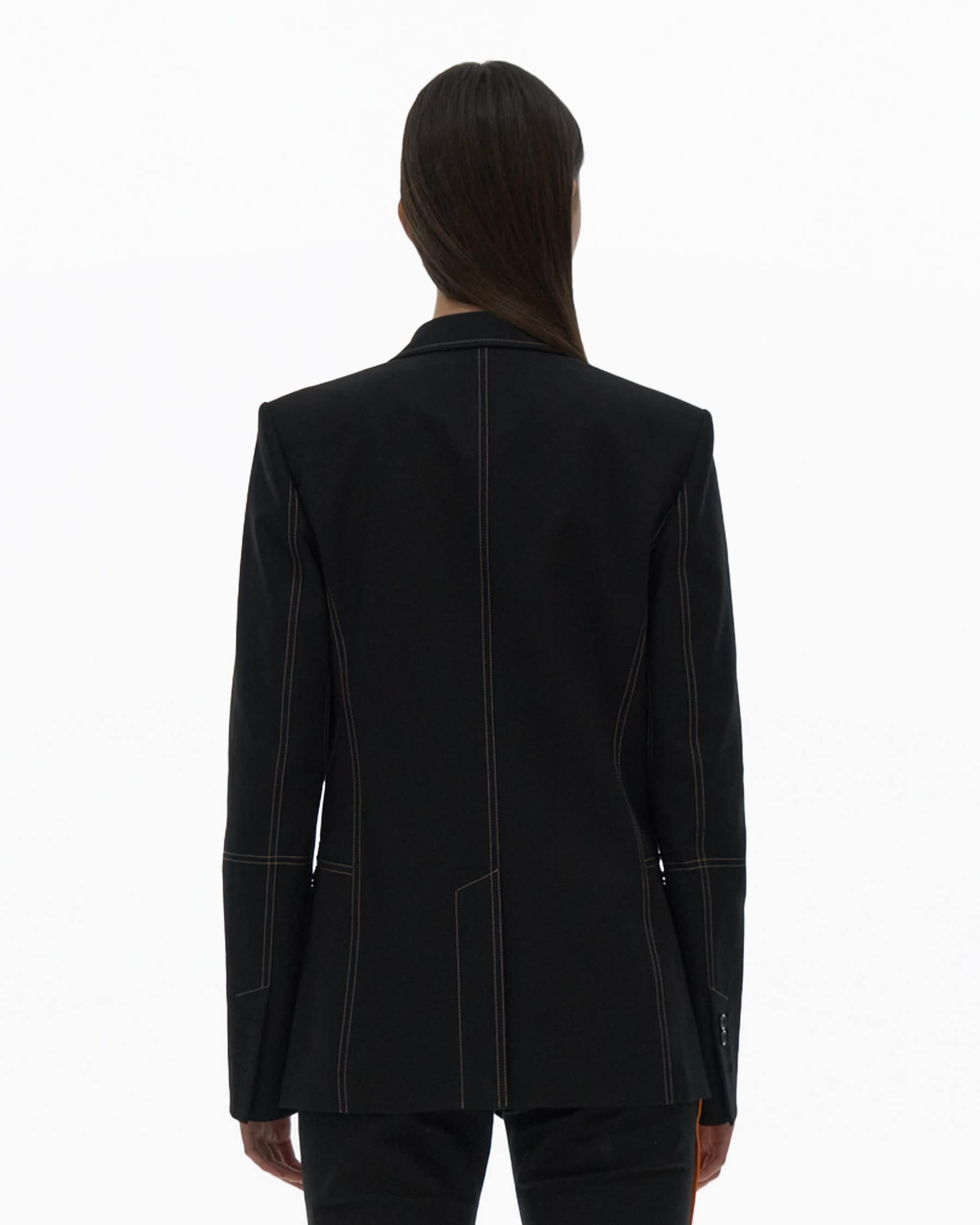 STRETCH COTTON BLAZER - 4