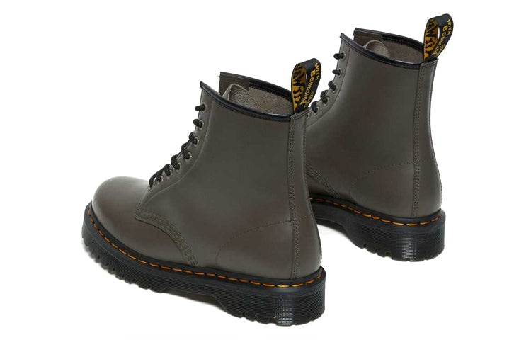 Dr.Martens 1460 Bex Smooth Leather Platform Boots 'Khaki Grey' 27140481 - 5