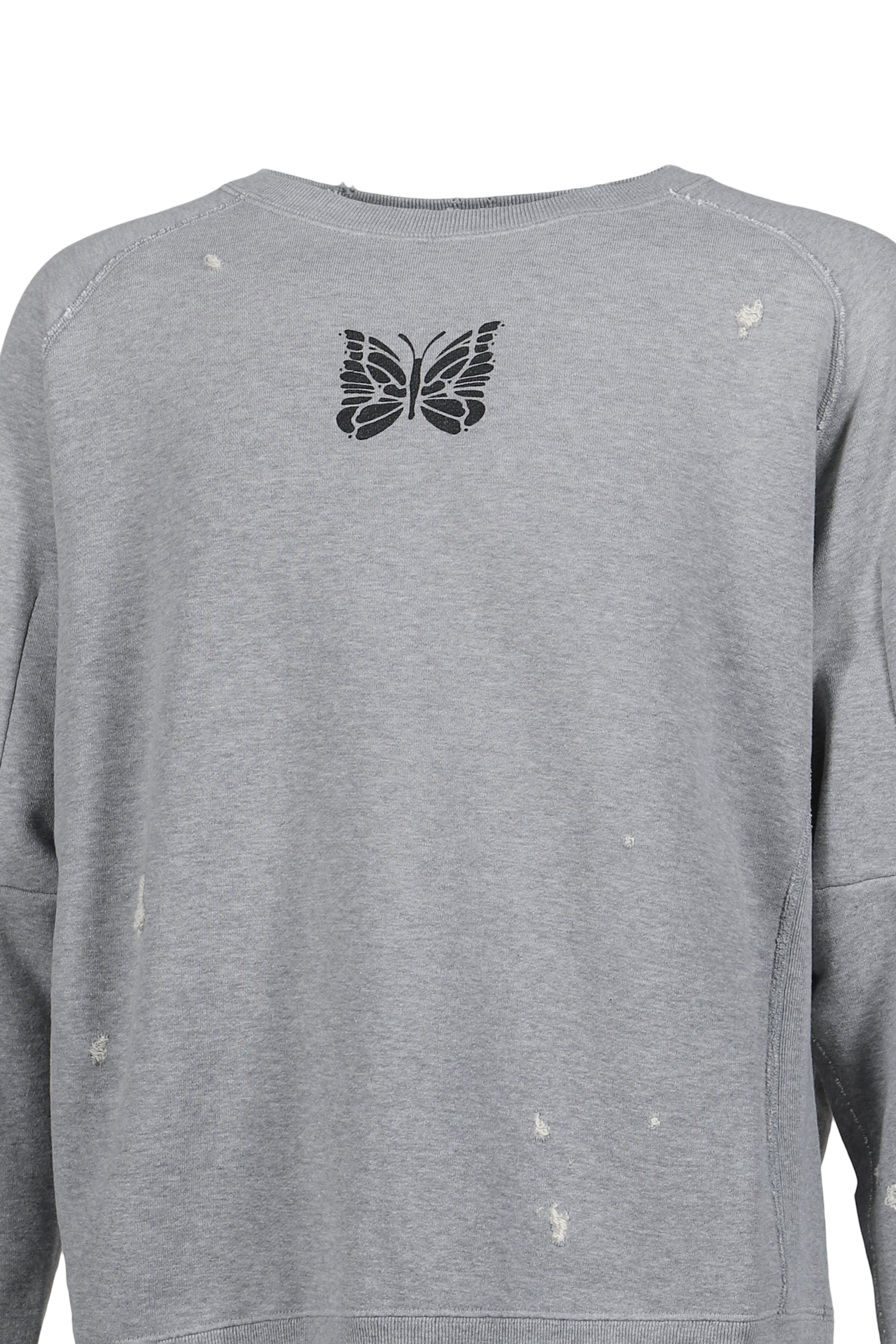 DECONSTRUCTED SWEAT SHIRT - COTTON FRENCH TERRY / H.GRY - 4