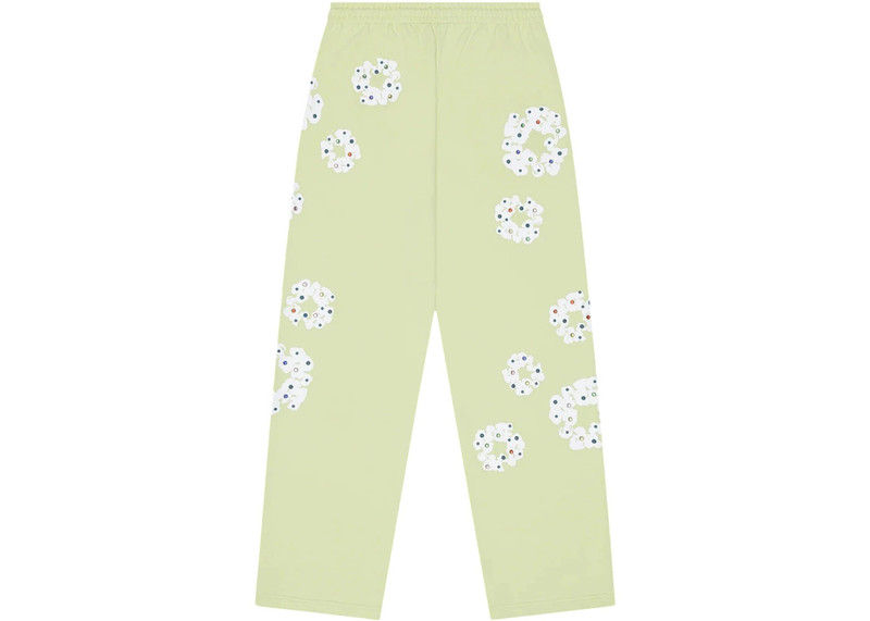 DENIM TEARS Denim Tears Rhinestone Cotton Wreath Sweatpants Mint outlook