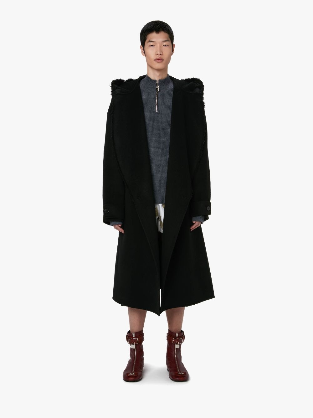 HOODED TRENCH COAT - 2