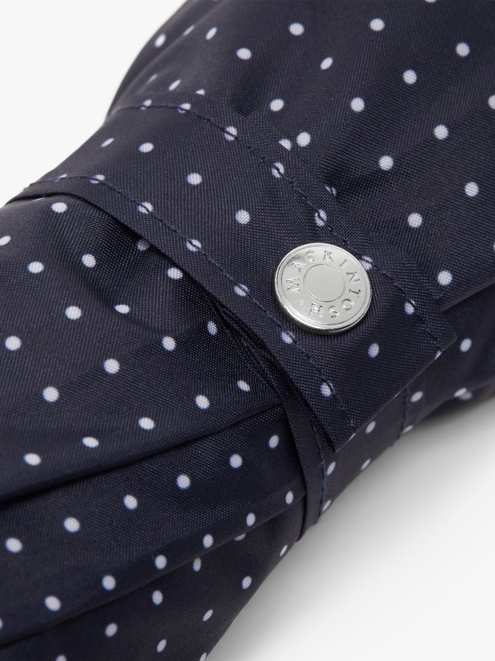 AYR NAVY X WHITE POLKA DOT AUTOMATIC TELESCOPIC UMBRELLA | ACC-027 - 3