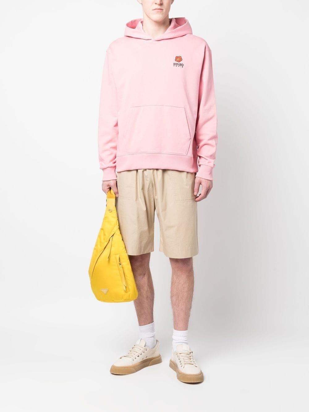 logo-embroidered long-sleeved hoodie - 2