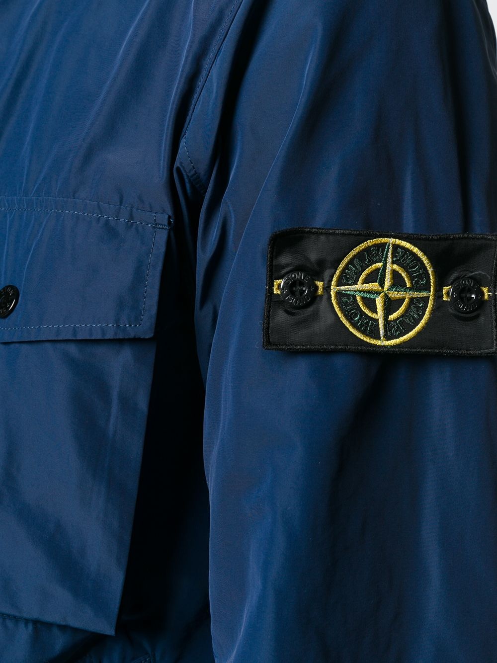 logo patch field jacket - 5