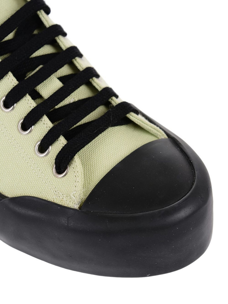 Jil Sander lace-up canvas sneakers outlook