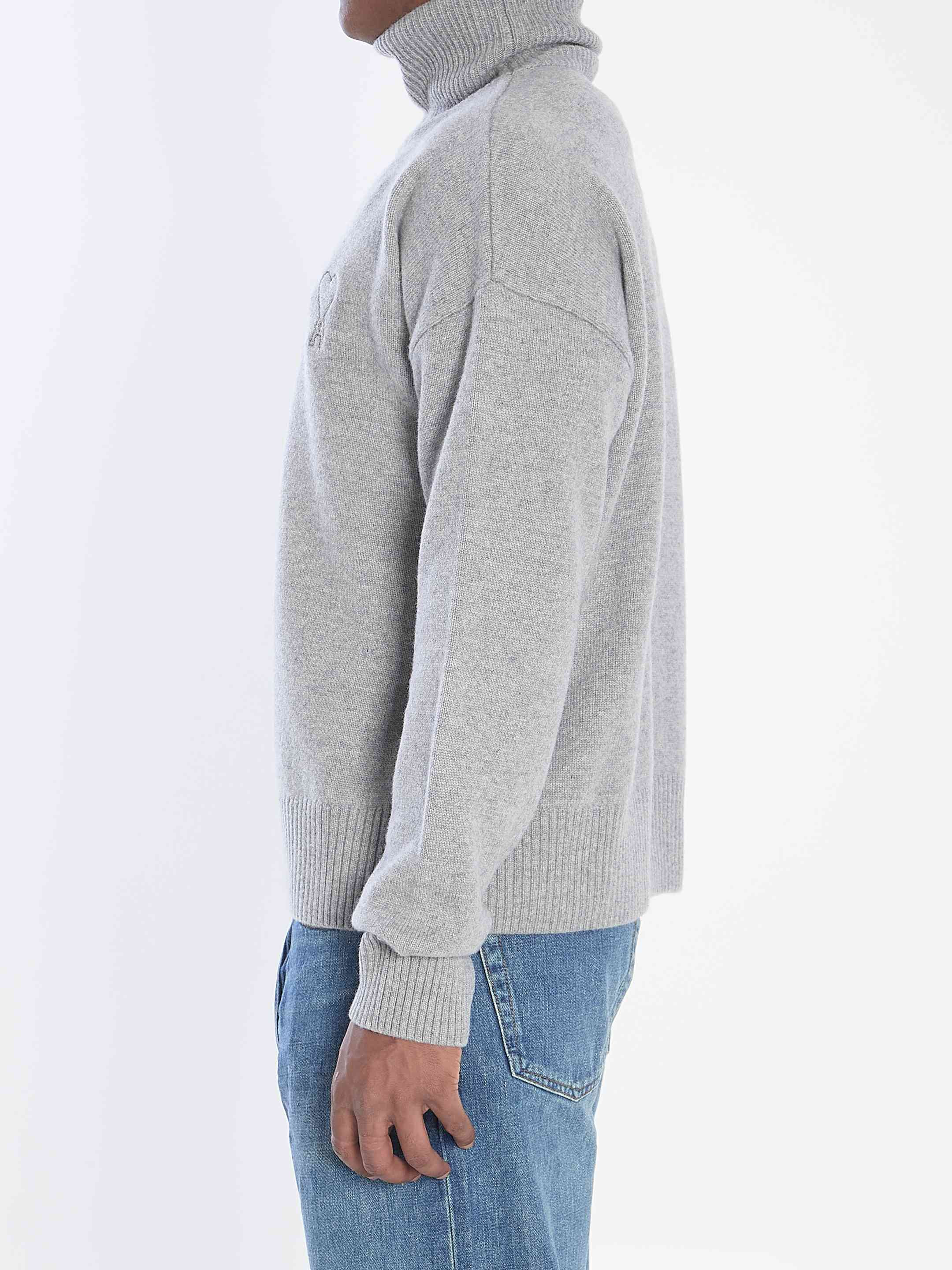 Ami Paris Men Ami De Coeur Turtleneck - 3