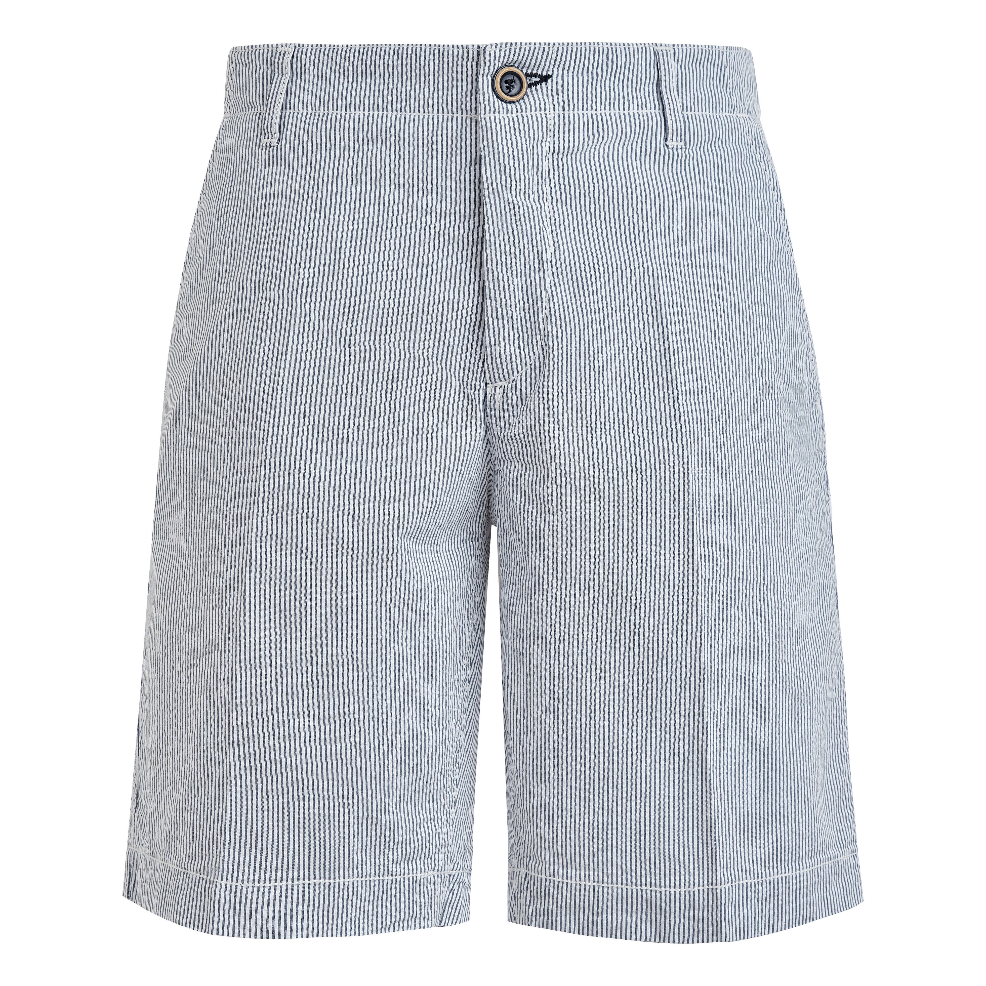 Men Cotton Bermuda Shorts Seersucker - 1