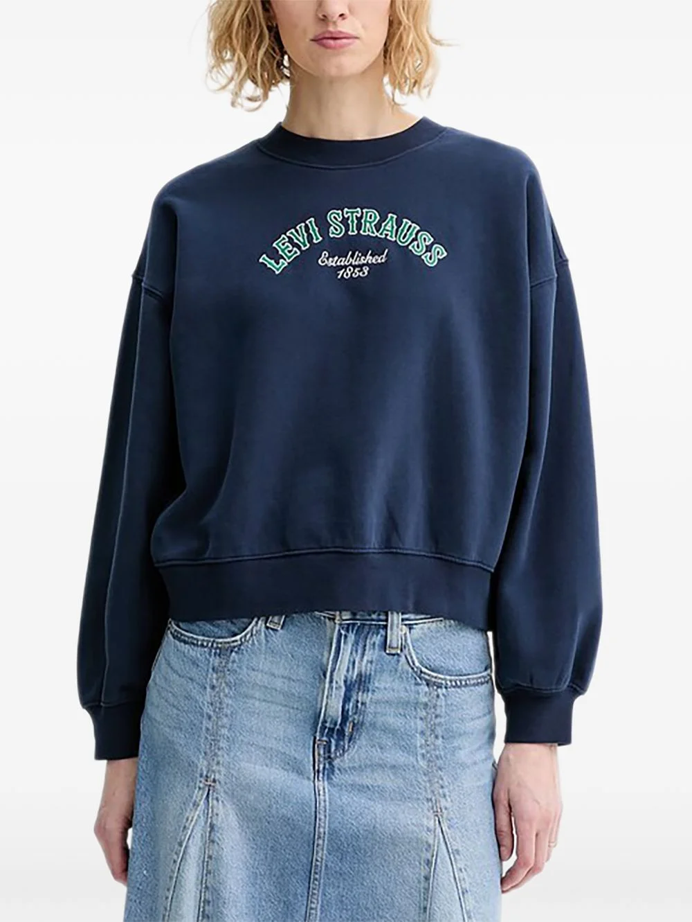 embroidered sweatshirt - 1