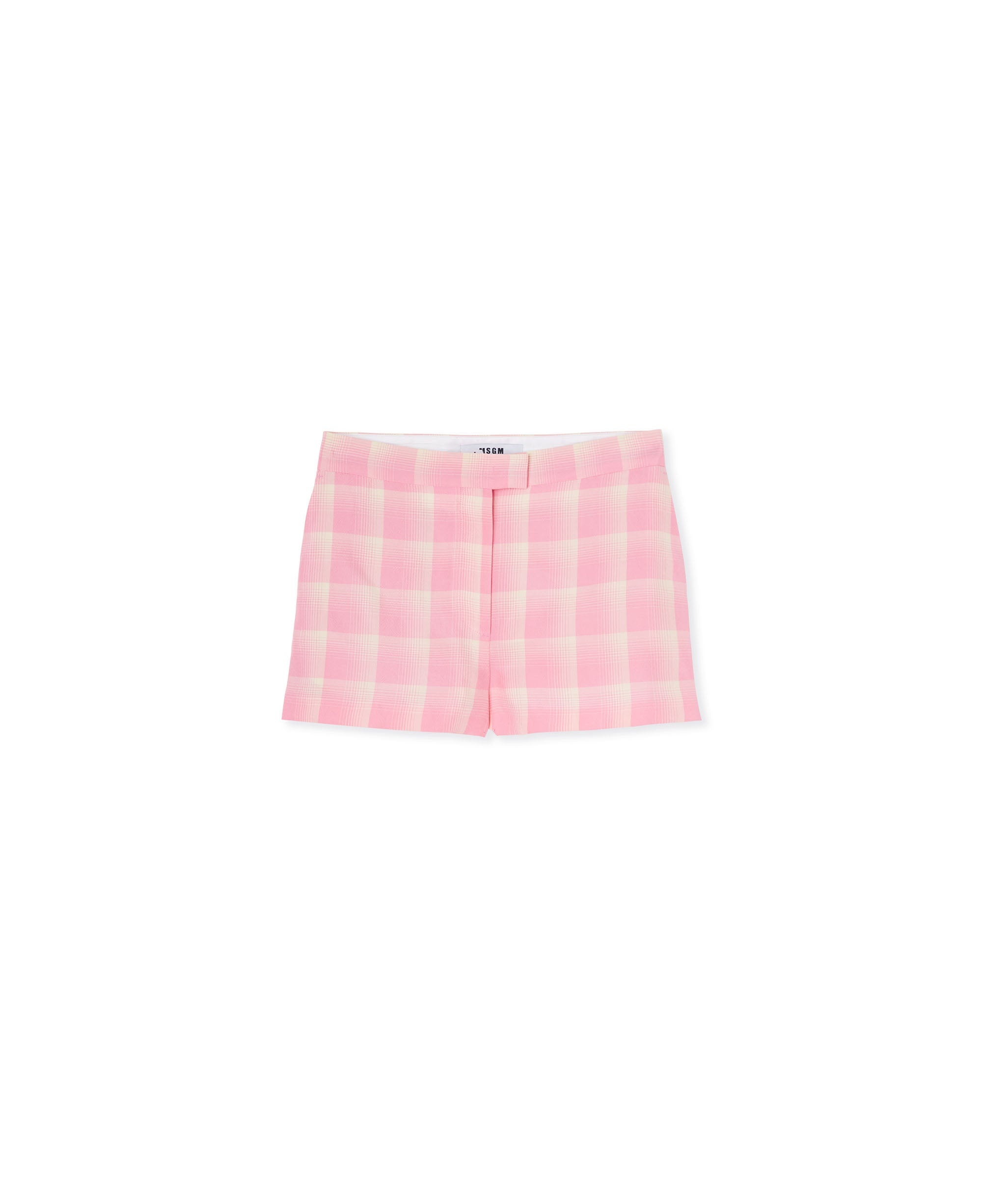 Check viscose crepe shorts - 1