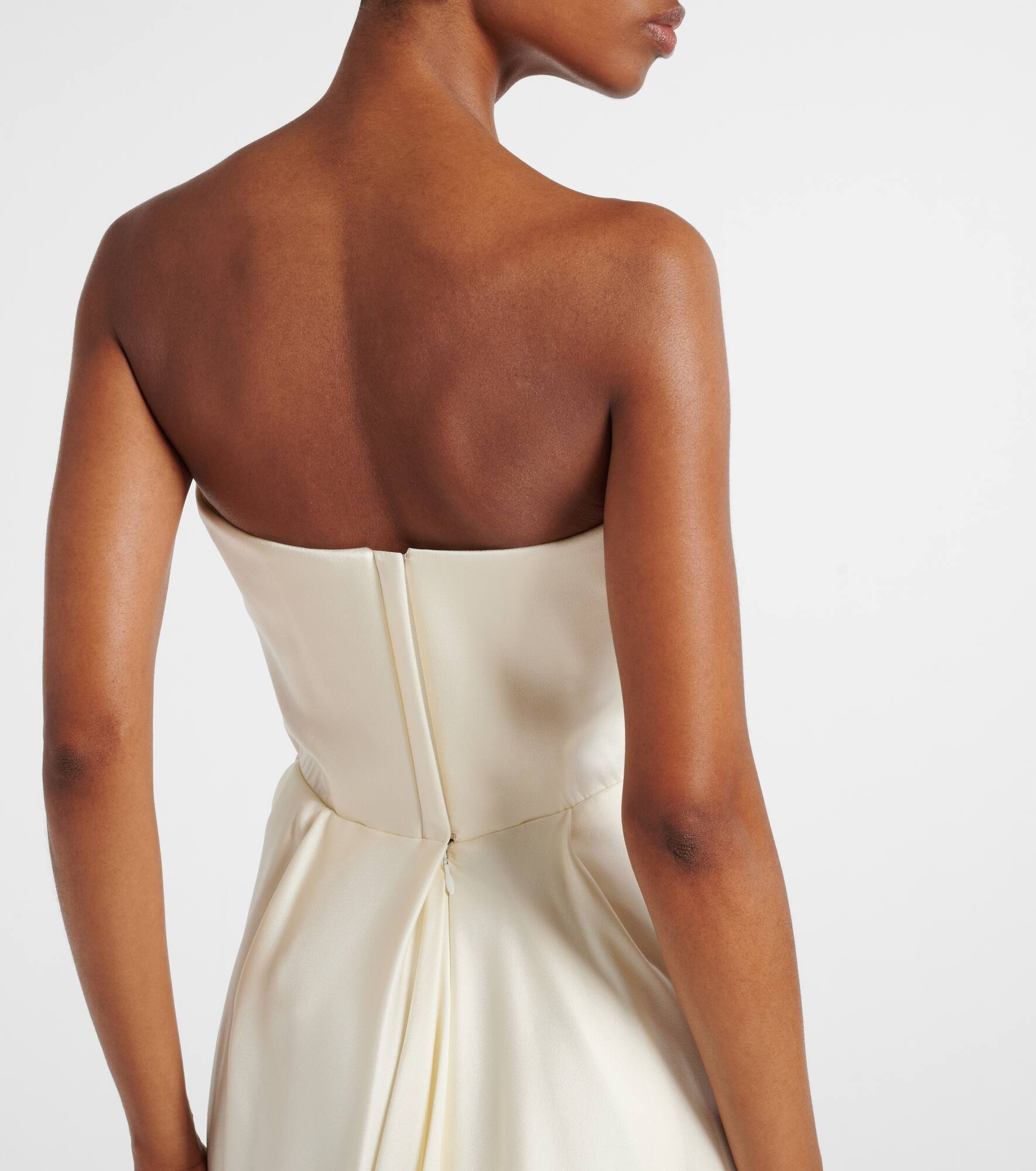 Bridal Galaxy crêpe satin corset gown - 7