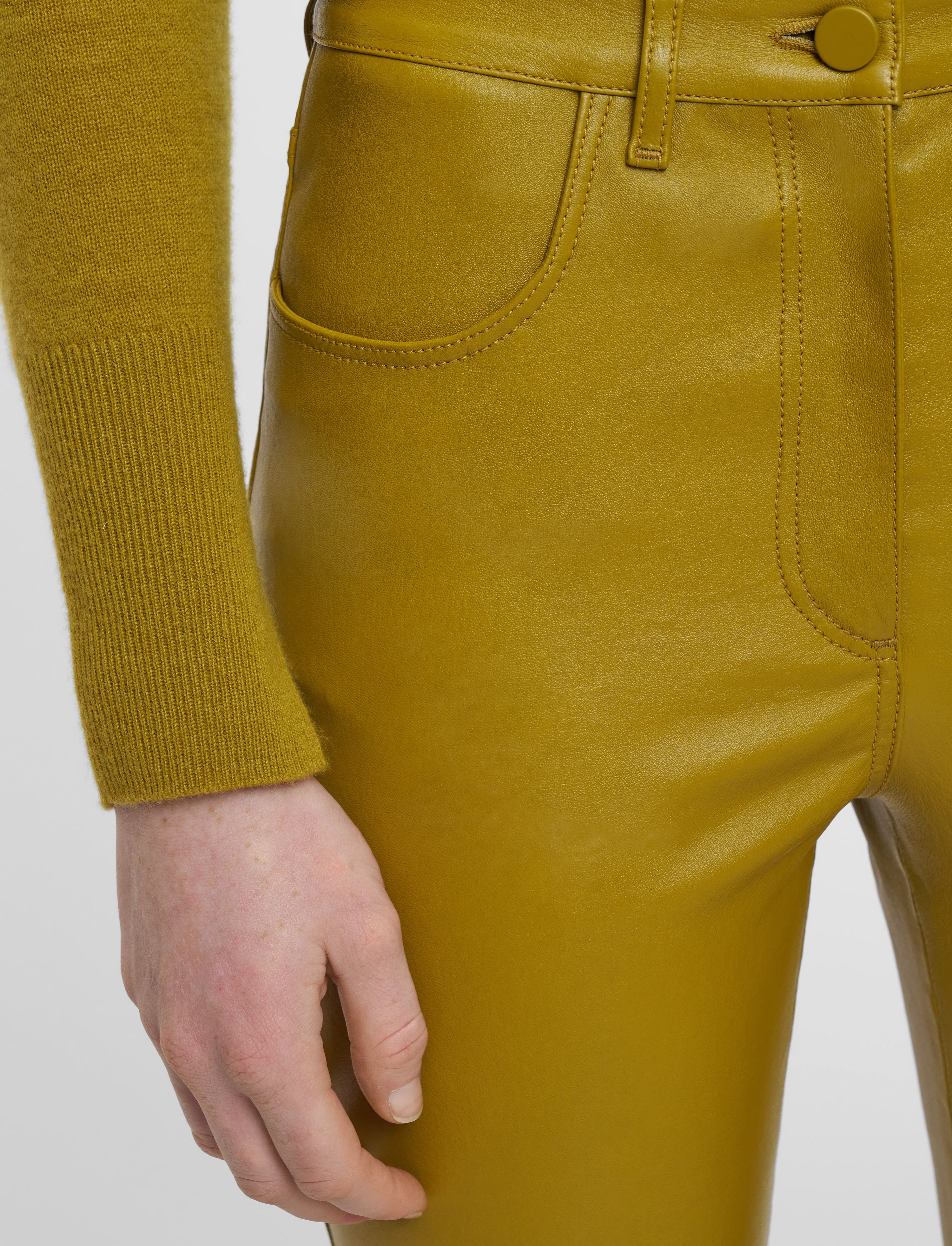 Duke Leather Stretch Trousers - 4