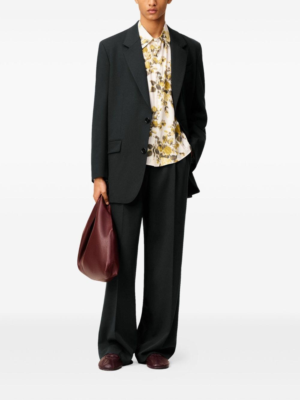 single-breasted wool jacket - 2