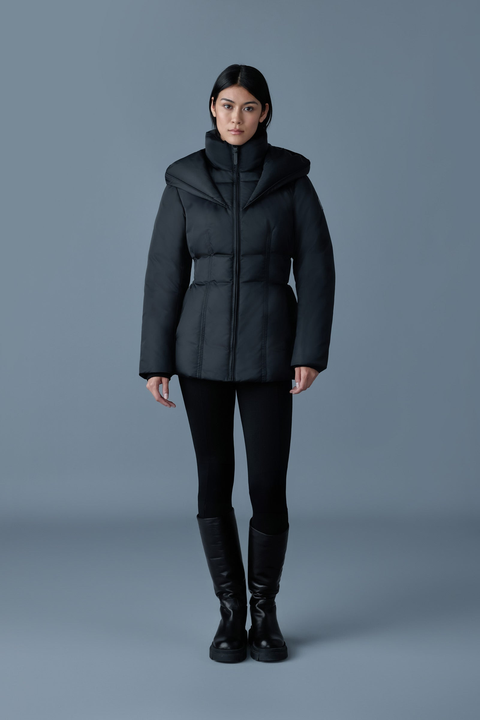 ALANA Tech satin medium down jacket - 3
