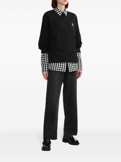 ADER error Tetris-appliquÃ© checkered shirt outlook