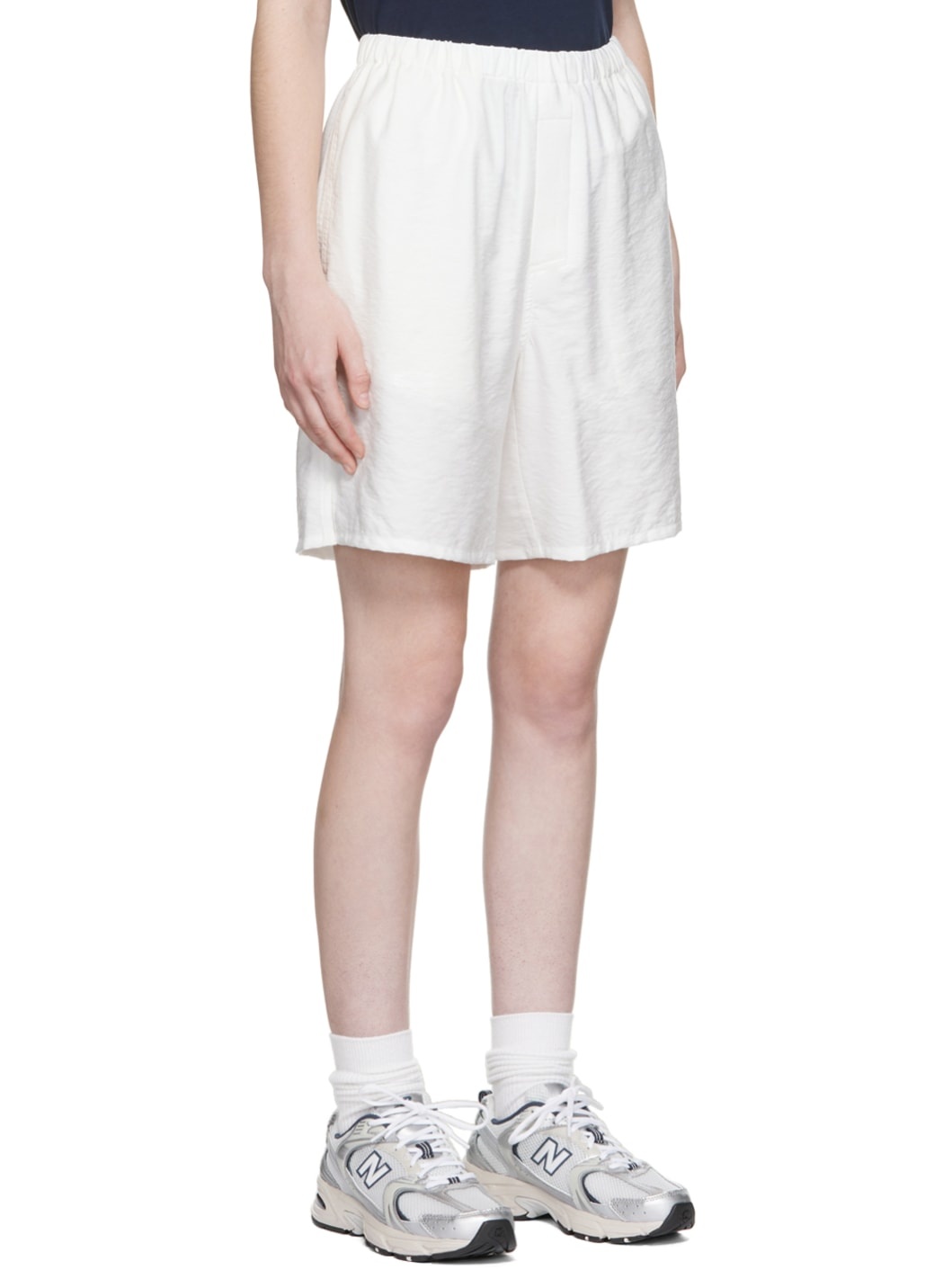 SSENSE Exclusive White Viscose Shorts - 2