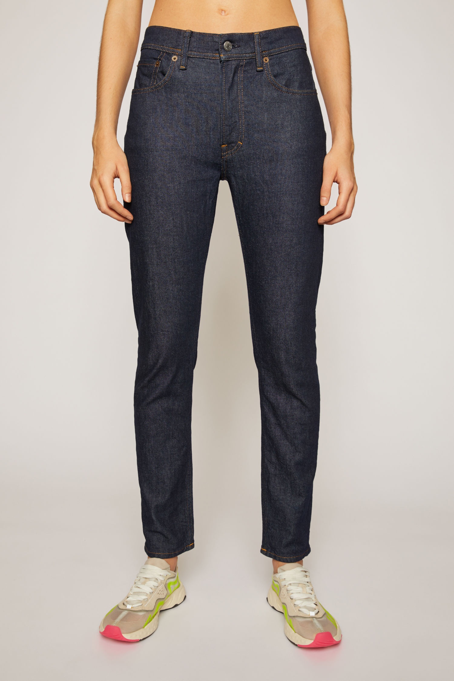 Slim tapered fit jeans indigo blue - 2