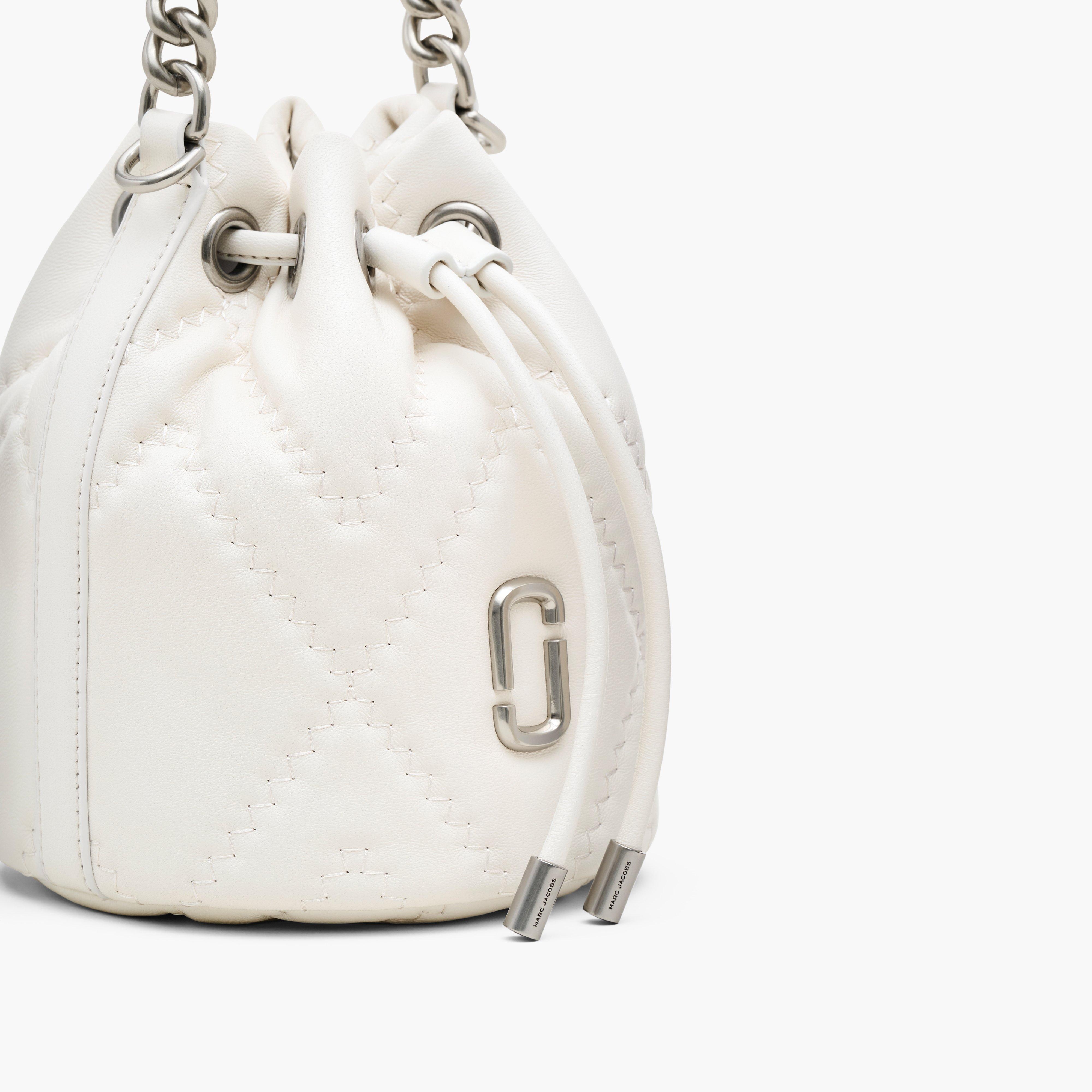 THE QUILTED LEATHER J MARC BUCKET BAG - 6