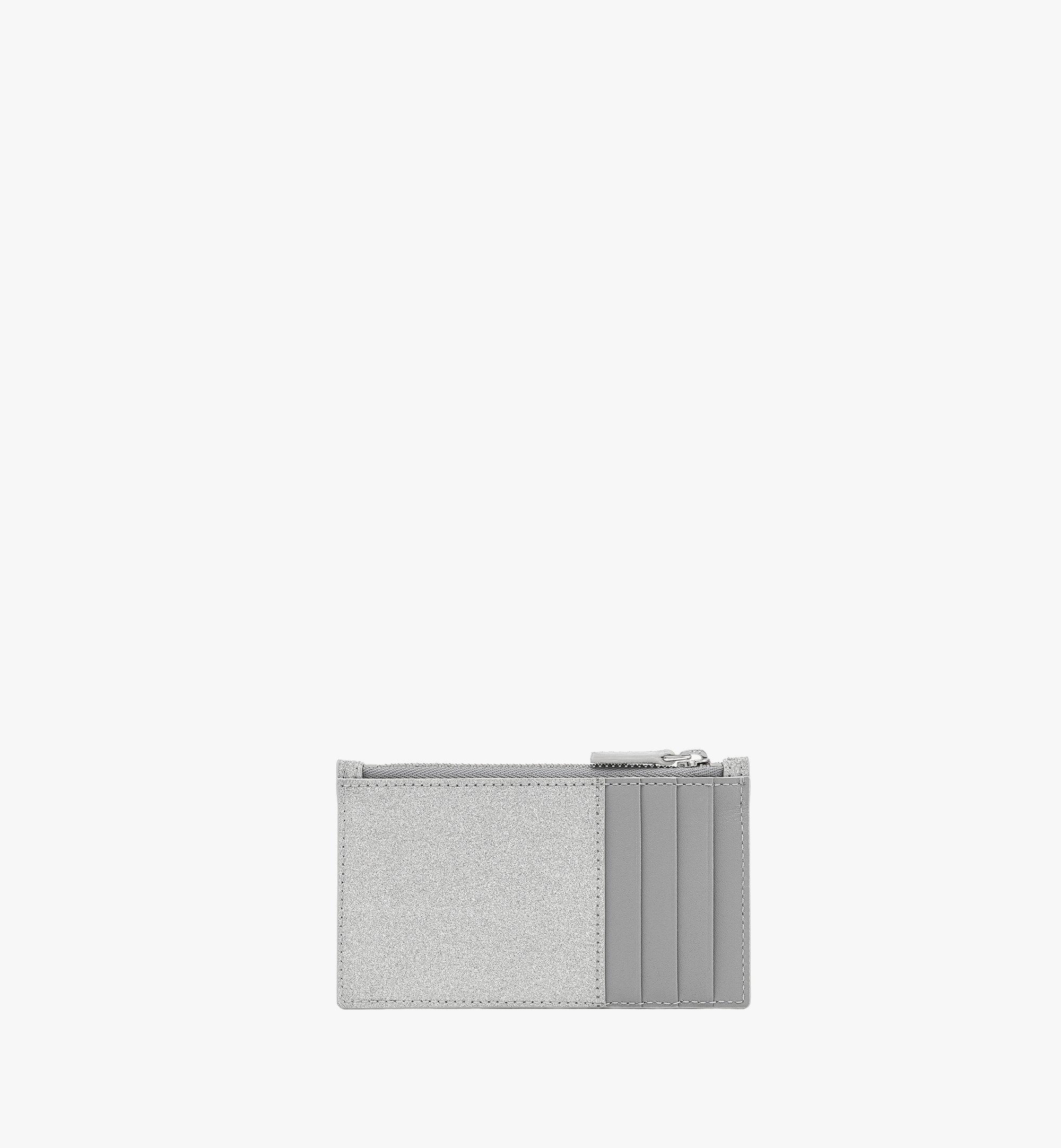 Mode Travia Zip Card Case in Glitter Leather - 3