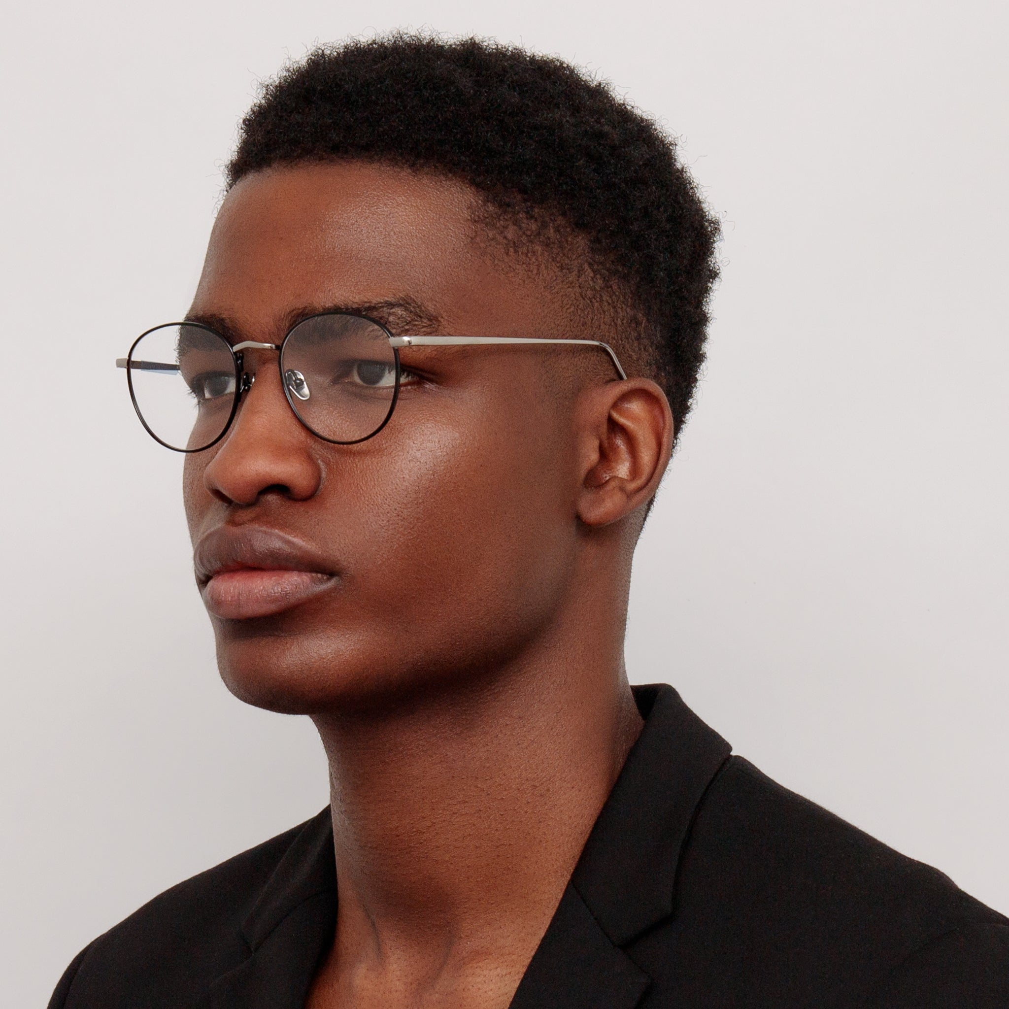 Harrison Optical Frame in Black and White Gold - 3